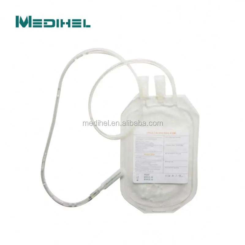 disposable plastic single blood collection bags