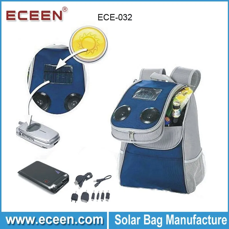 предлагаем солнечный холодный мешок, солнечный сь мешок с 2 шт динамики и 2200 мач аккумулятор