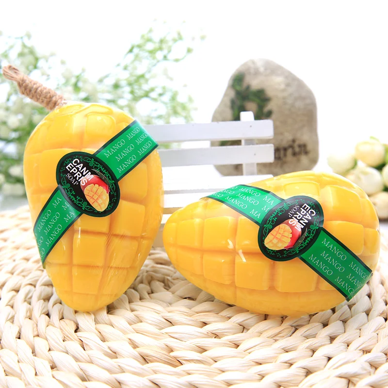 Hot selling Canmepris fruit soap thailand shaped handmade olive whitening natural soap