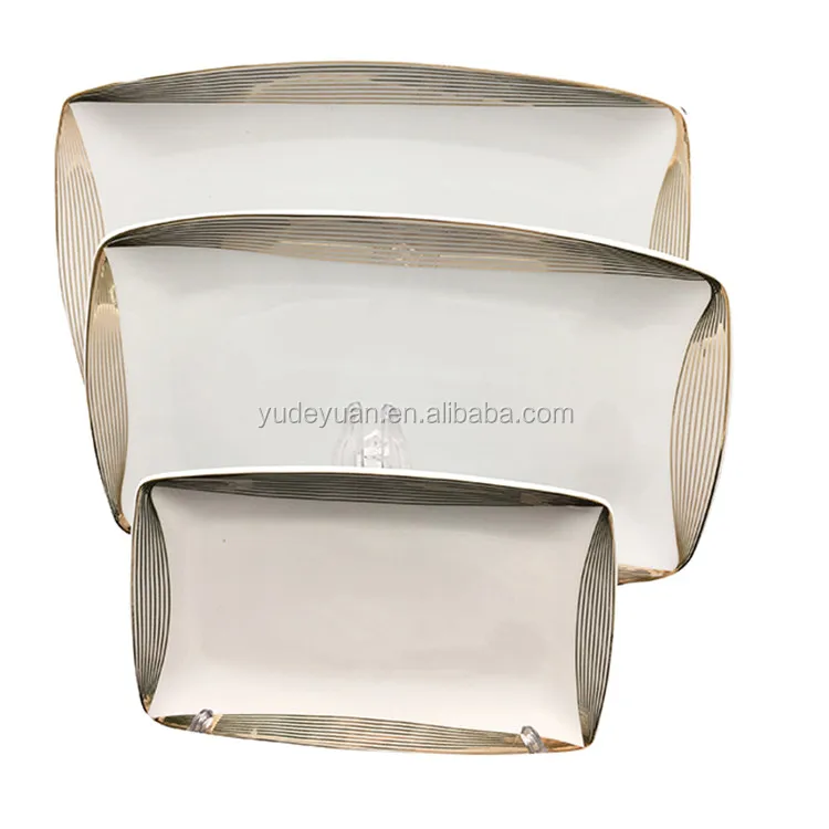 66 шт., набор роскошной посуды квадратной формы из фарфора