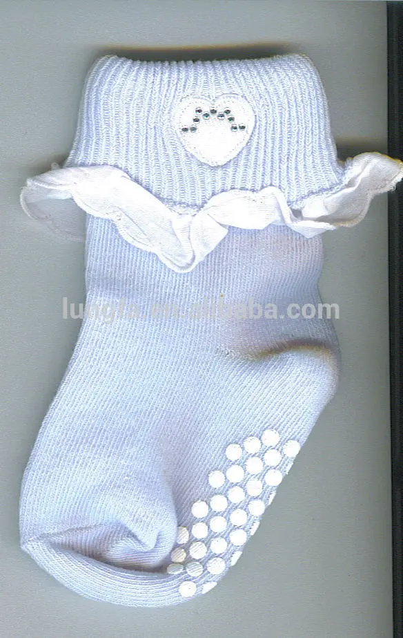 Super quality hot selling wholesale baby socks with rubber soles