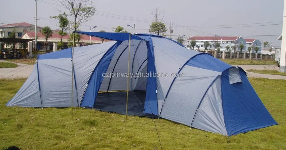 JWF-019 New design outdoor luxury tunnel camping tent best waterproof family tents