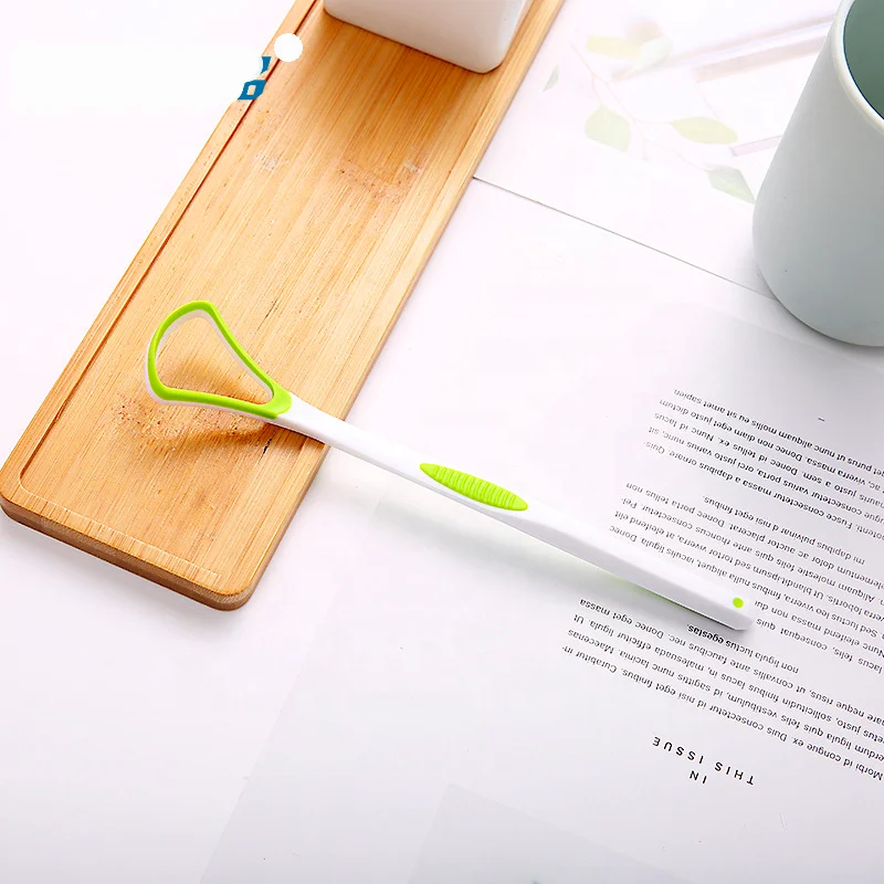 
Customized Comfortable Massage Rubber Tongue Scraper Tongue Cleaner for Tongue Coated 