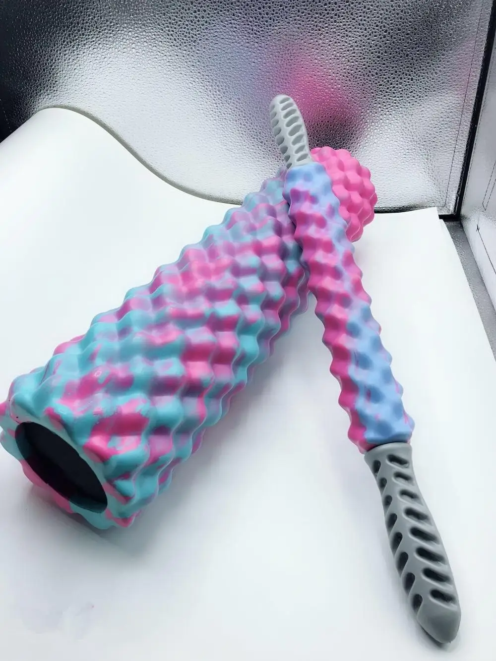 2018 Hot Great Quality High Density EVA Yoga Exercise Foam Roller Set With Massage Stick