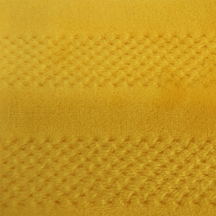 100% Polyester Anomalous Popcorn Waffle Jacquard Fleece Fabric Woven Gradient Color,any Color with Panton Number Printed