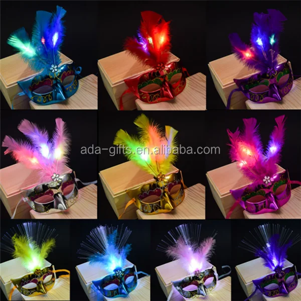 party favor club elegant princess led masquerade party mask flashing light up mask