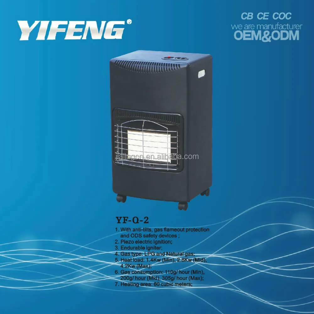 CE certificate mobile gas heater, indoor heater, ceramic gas heater