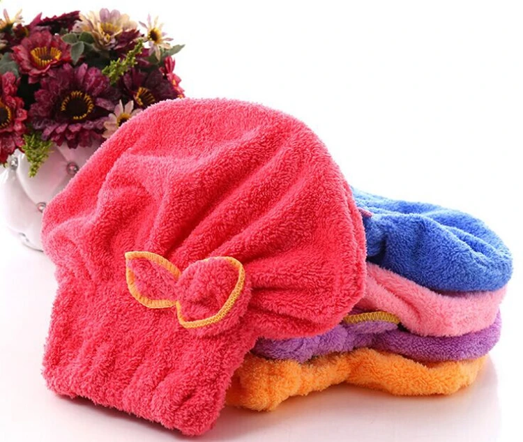 Super absorbent Coral Velvet hair drying towel Microfiber hair towel