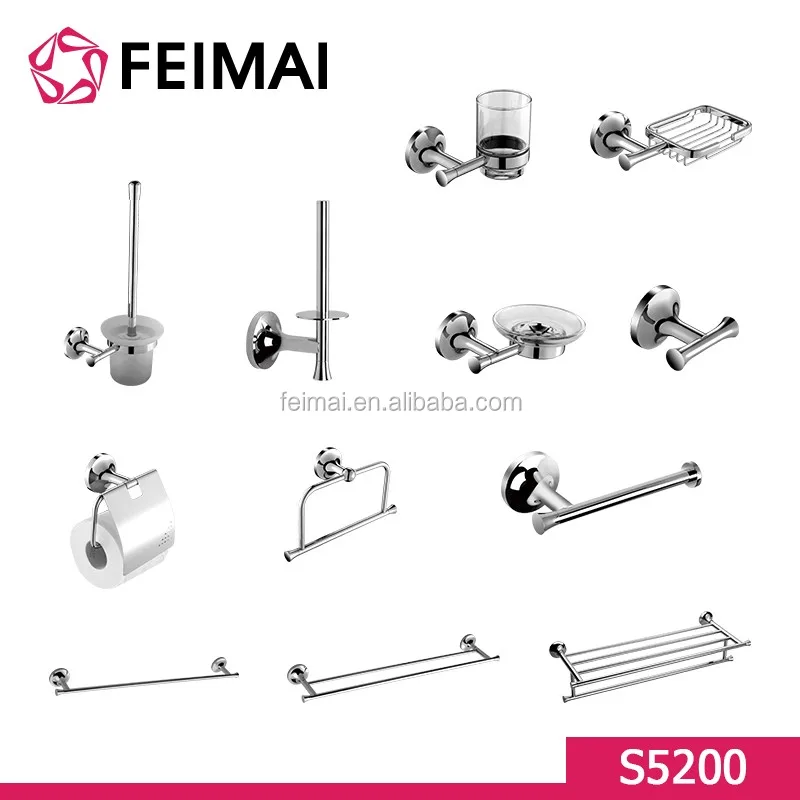 
Brass Bathroom Accessories Set Fitting Sanitary Ware Hardware Sets 