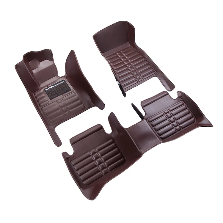 New Design 5D Car Floor Mats Hight Quality Carbon Fiber Grain Use For Golf 7