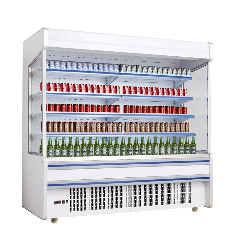 Front open type multideck supermarket display fridge for sale