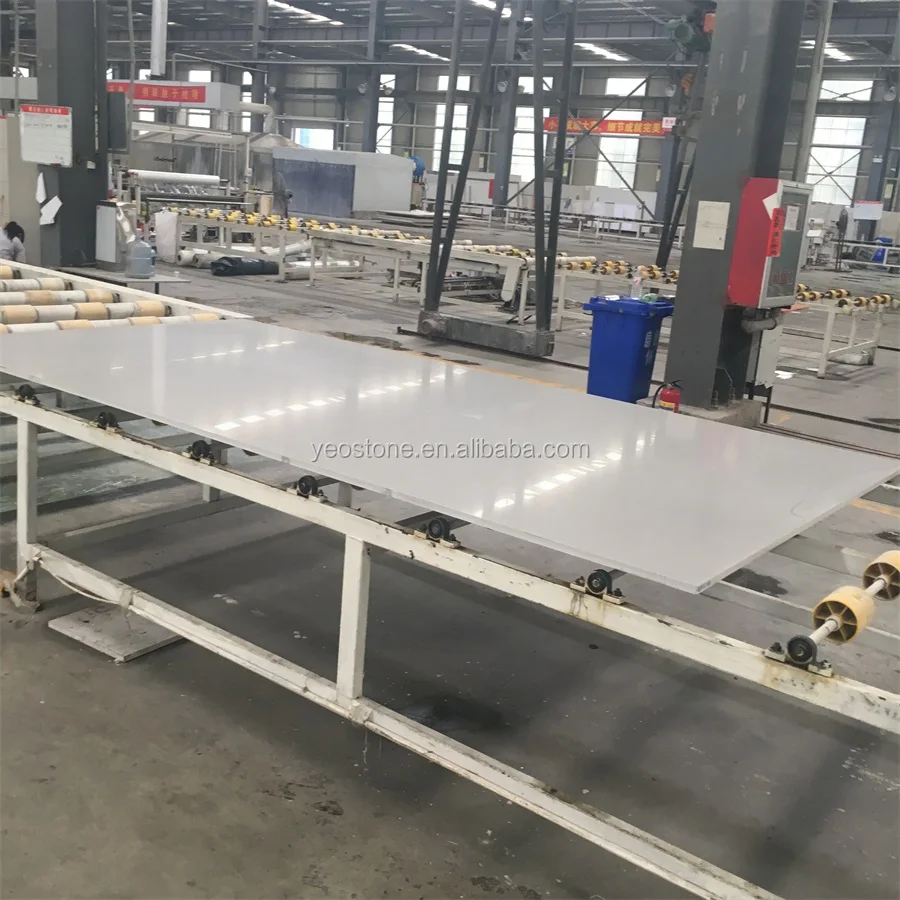 
glacier white silica quartz stone sheet 