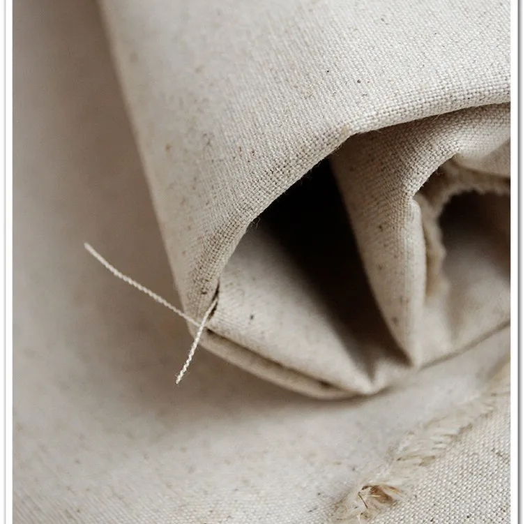 
150CMx100CM 1 Meter Hemp Cotton Linen Fabric For Patchwork Sewing Dolls Painting Textiles Curtains Bags Tablecloth Width 145cm T 