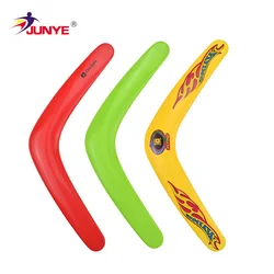 Customized colorful V shape kids outdoor sport toy plastic boomerang flying disc