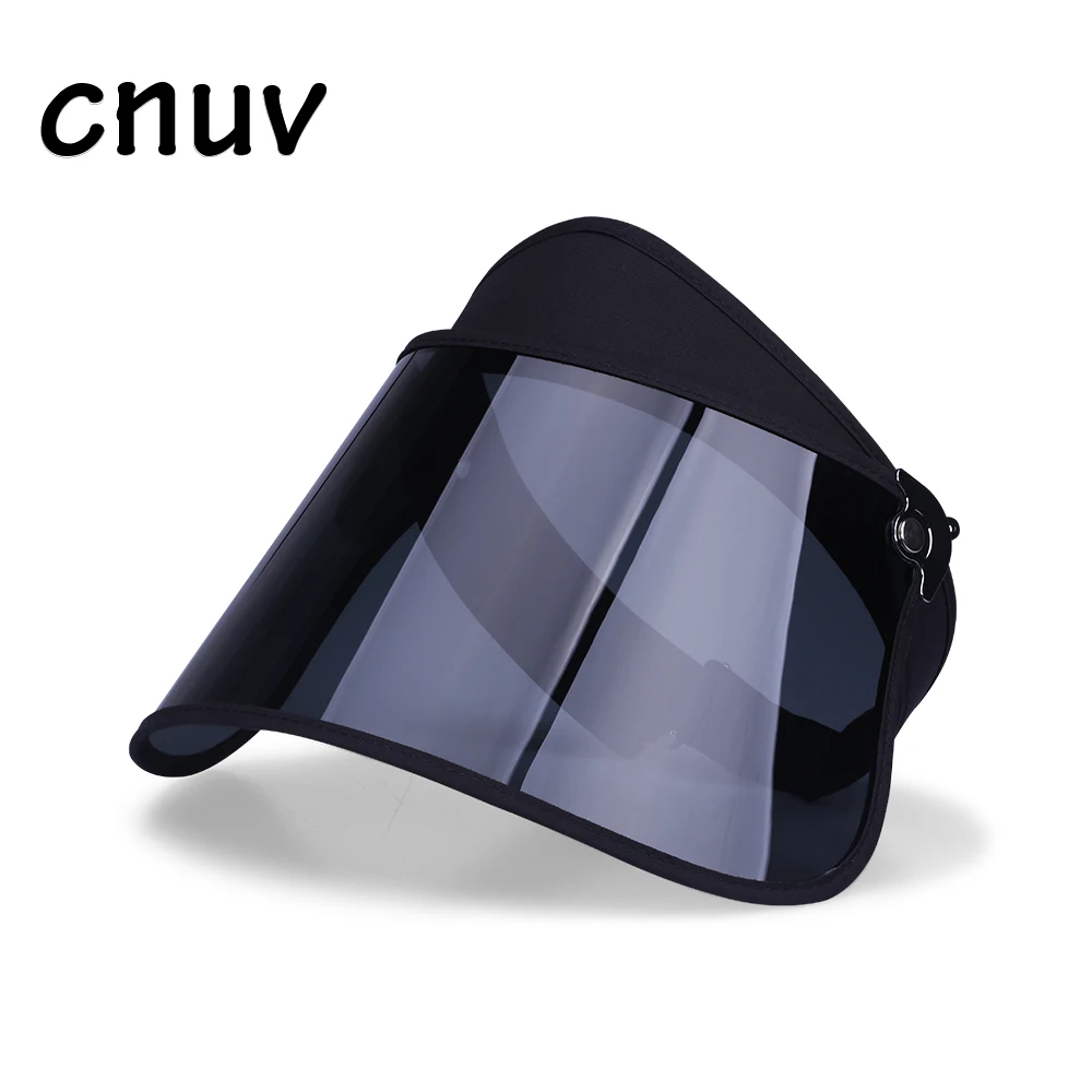 Polarizing visor caps male summer outdoor fishing bike helmet with large PVC sun visor hat