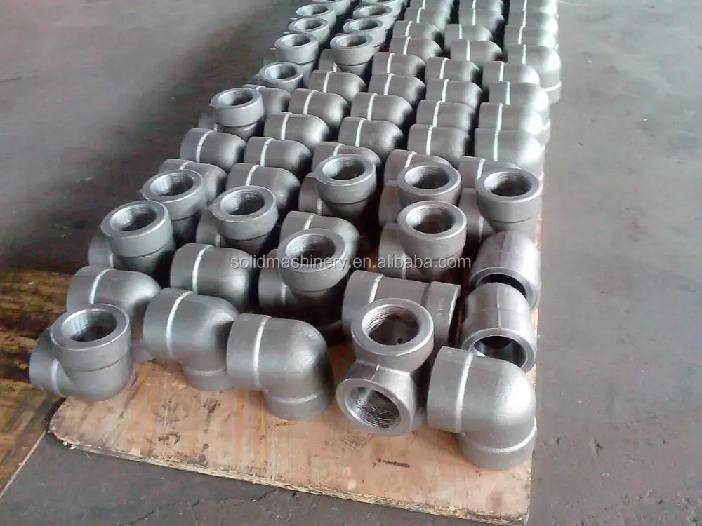 
High Pressure Carbon Steel pipe fittings cl3000 forged a105 90 elbow 