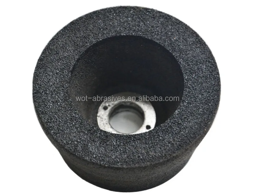 Resin Abrasive Silicon Carbide Cup Stone Grinding Wheel For Metal