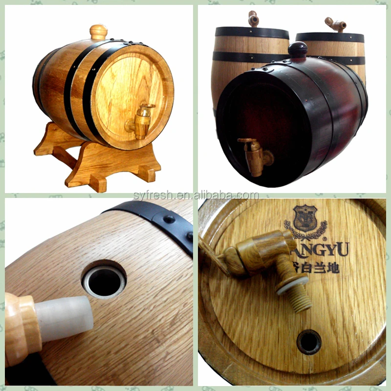 
5l Oak Beer Barrel Small Wooden Wine Barrel 