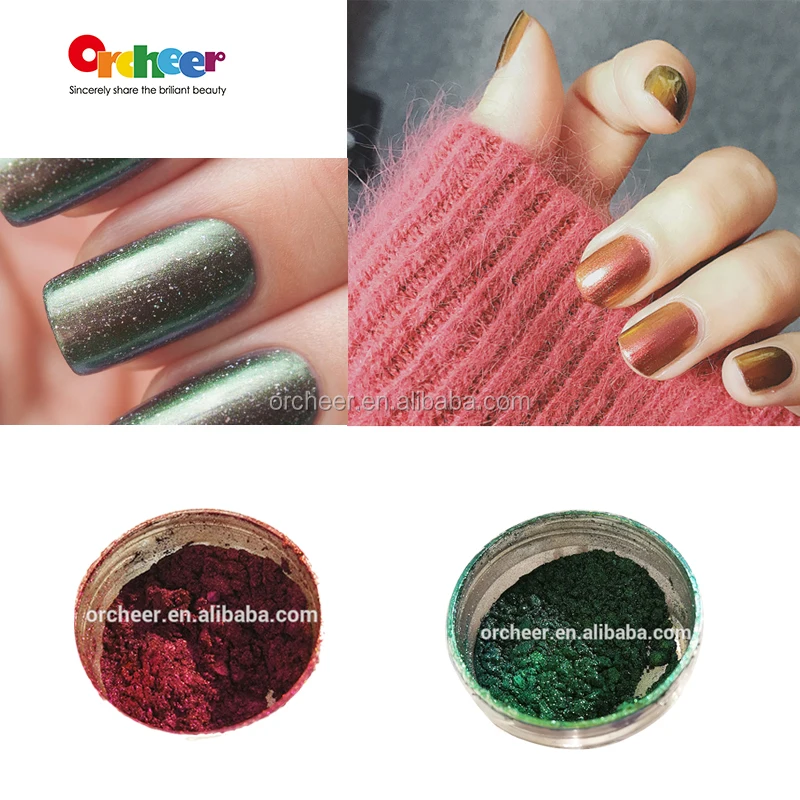 
Change Color pearlescent pigments, chameleon pigment powder for nail polish 