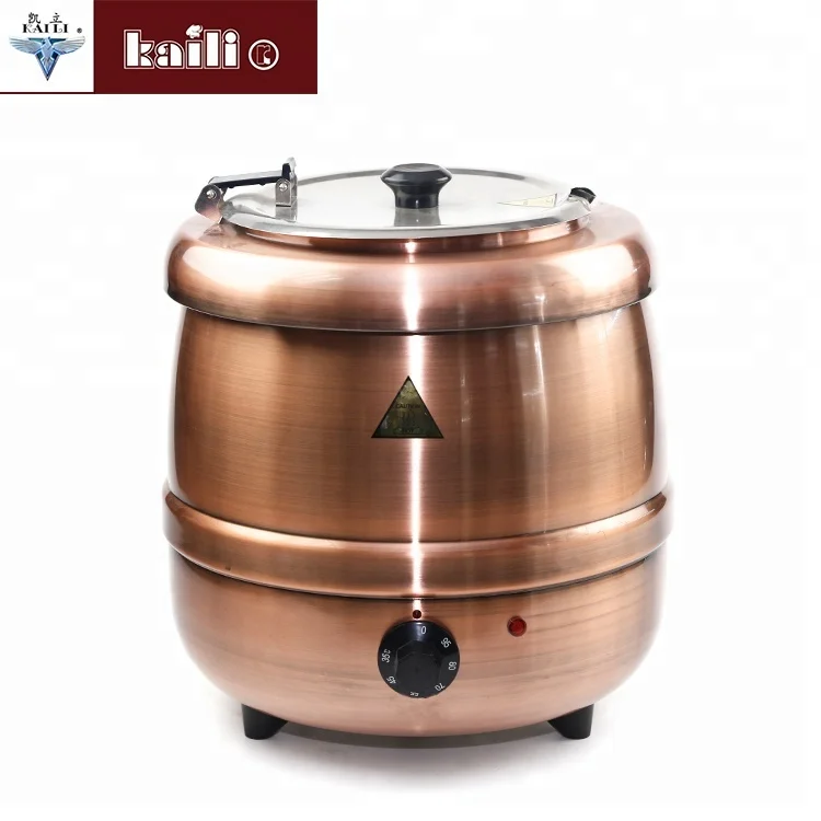 Hotel Restaurant Equipment 10L Buffet Soup Warmer /Electric Soup Pot