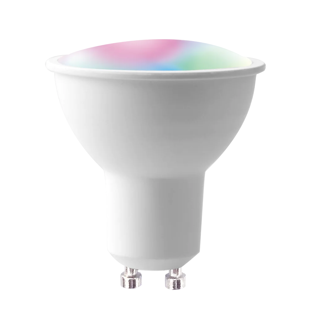 New smart GU10 rgbw lighting fixtures- Smartphone App dimmable multicolored 4W RGB GU10 Spotlight