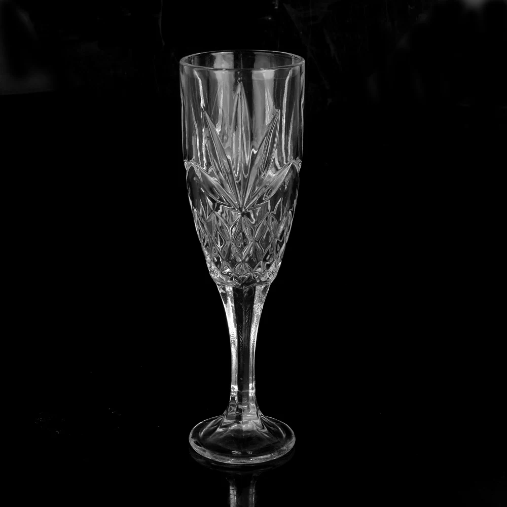 Dublin patterned champagne glass