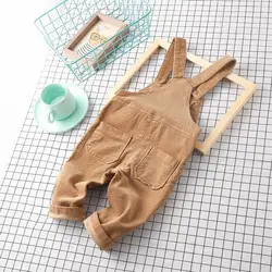 Wholesale fashionable baby boys and girls jumpsuit corduroy overalls for Autumn