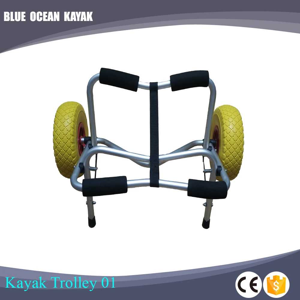 
Beach Trolley Fishing Cart Collapsible Kayak Cart Surfboard Trailer Folding Beach Cart 