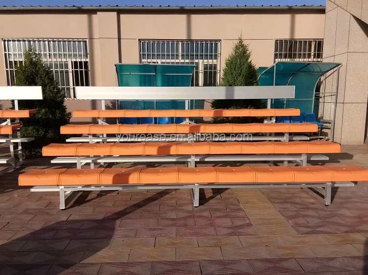 Outdoor aluminum grandstand the metal structure bleachers