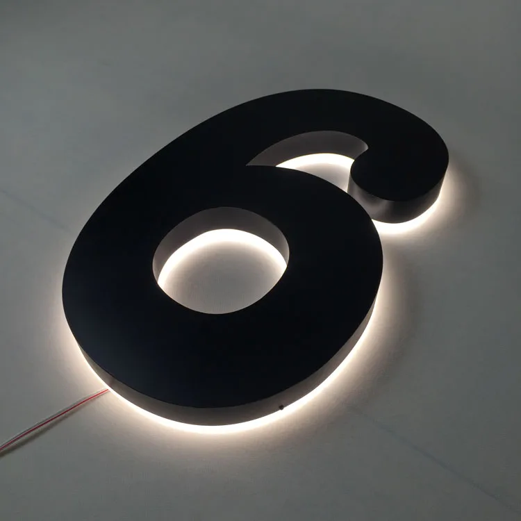 Wholesale light up house numbers sign led backlit house number Sign backlit led sign letters