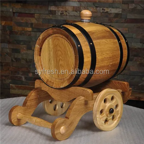 high quality decorative French American wooden oak barrel