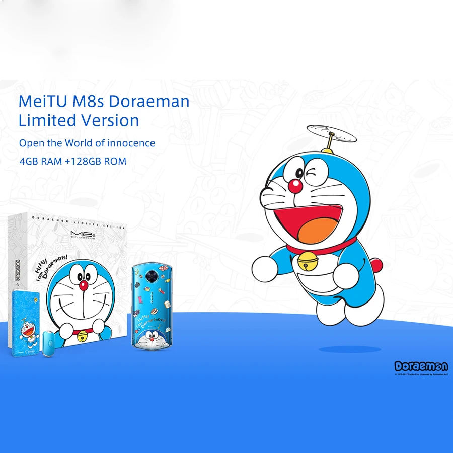 
HK Specs Meitu M8S Doraemon 4GB 128GB Deca Core MT6797X 1920*1080P 3100mAh Battery Fingerprint ID OTA Update 