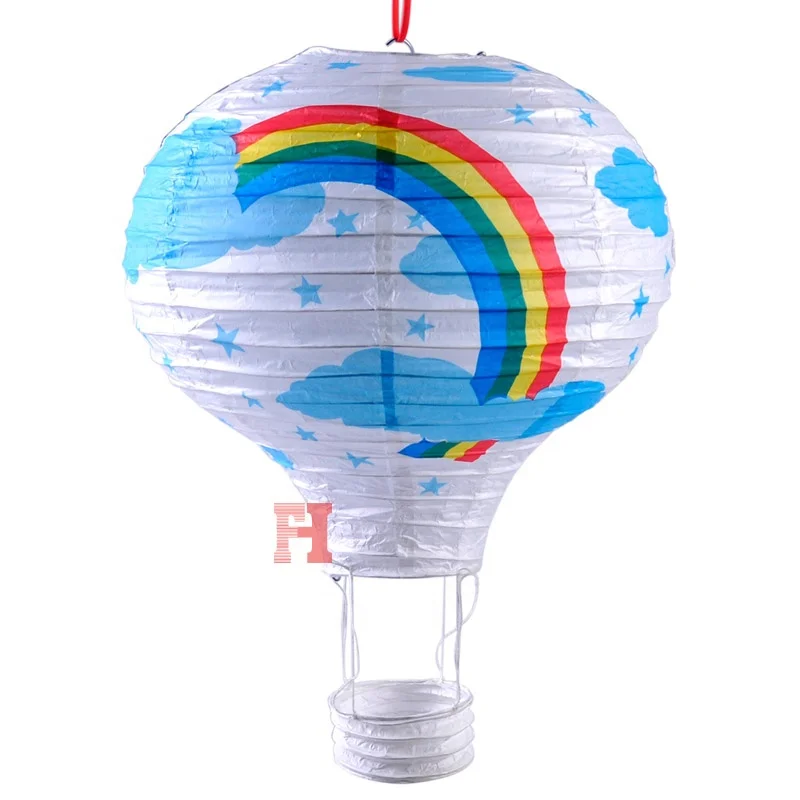 Hot Air Balloon Shaped Paper Sky Lantern For Kids Birthday Party Wedding Decoration