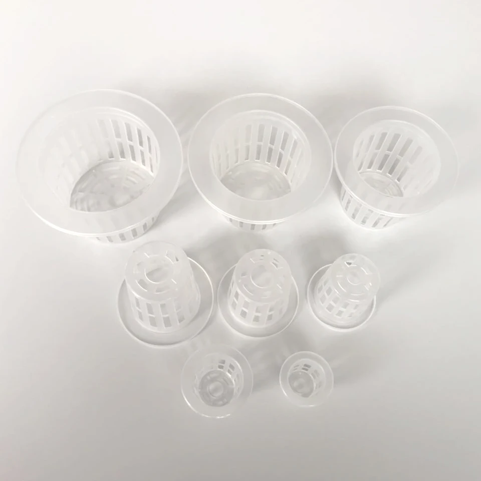 45#55 Multi span agricultural greenhouses plastic mesh cup for high quality hydroponic pot