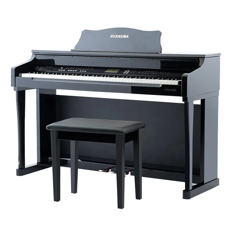 SPYKER piano 88 Key touch sensitive electric digital piano black color HD-8838P