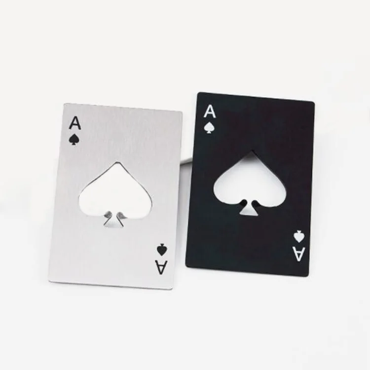 Открывалка для бутылок в виде покерной карты металлическая открывалка кредитной