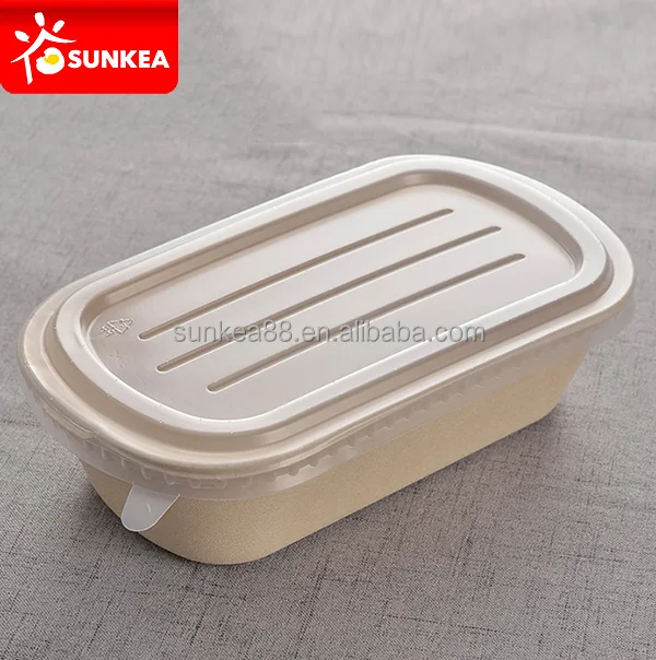 Sustainable Pulp Compartment Food Box with Lid