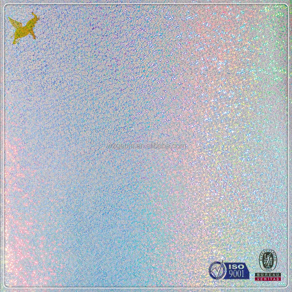 
Rainbow hologram metallized paperboard 