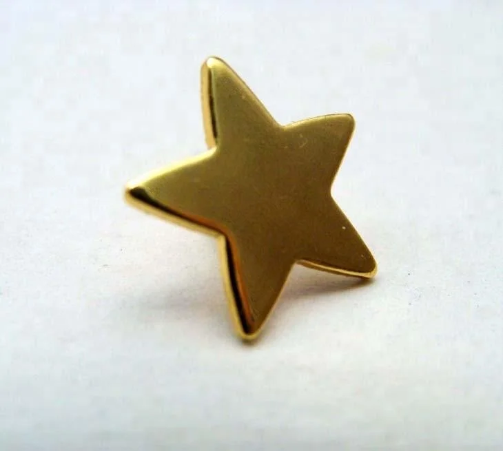 High quality custom metal star shaped badge