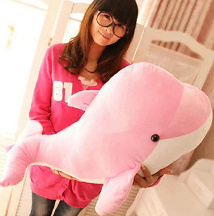 chinese wholesaler top selling oversized  blue dolphin custom stuffed animal for children