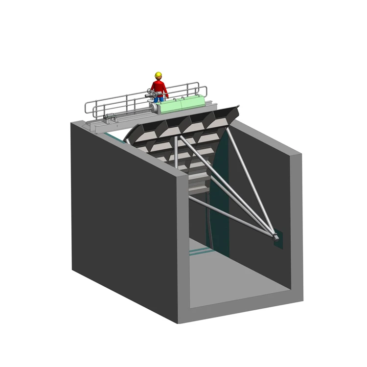 Sluice  gate with solar power