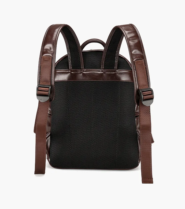 European and American fashion business crocodile pattern backpack men waterproof leather laptop backpack