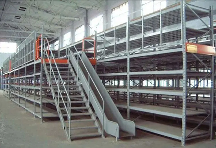 heavy duty Multi-tier Steel Platform Steel Floor And Steel Grating Mezzanine Floor Racking System