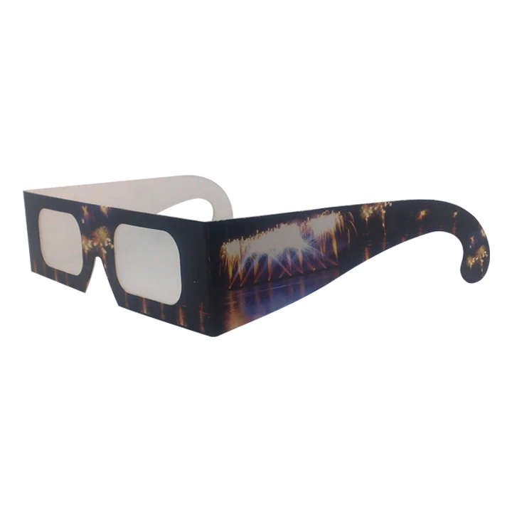 
Cheap Logo Paper 3D Glasses Diffraction Glasses Firework Glasses 