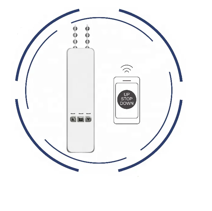 Ready made roller blind curtain with RF 433 tubular motor or Solar battery motor cortina inteligente tuya zigbee con wifi