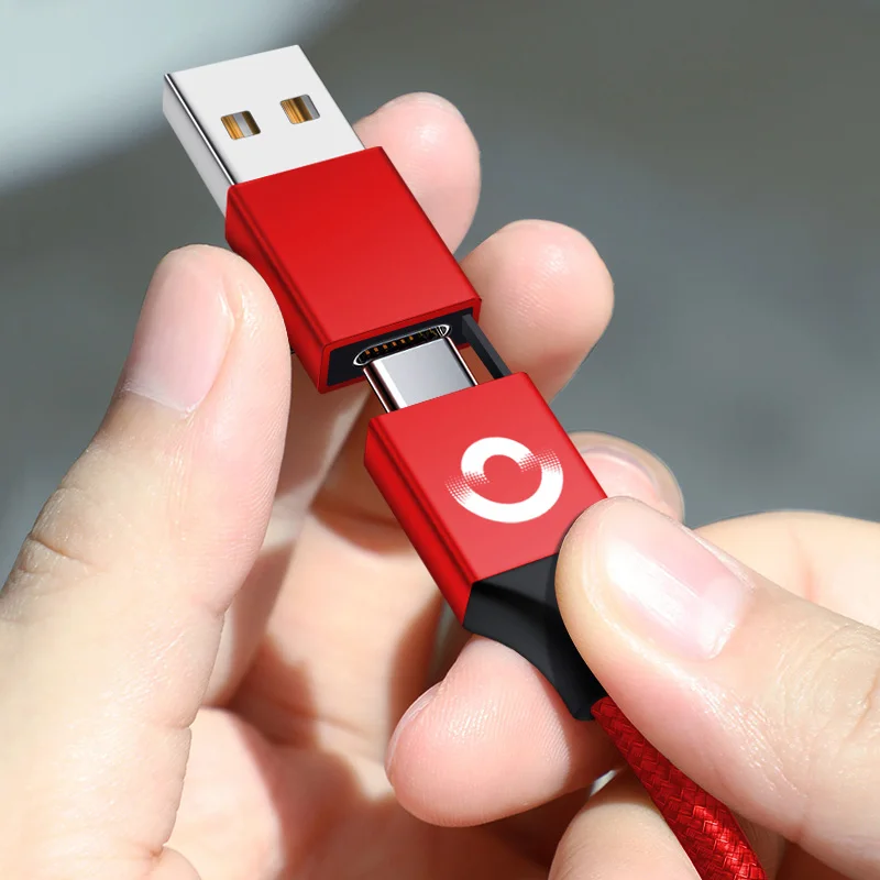SOSLAPI new arrived all in one usb data cable nylon braided 18w fast charging usb c to usb c cable
