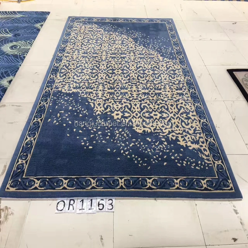 
Custom Public Luxury Hand Tufted Bamboo Silk Carpet 