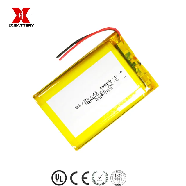 Lithium polymer battery pack li-ion jingxian 603450 1200mah 3.7v rechargeable battery