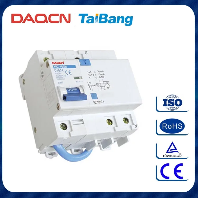DAQCN Сделано В Китае 1 Полюс + N 40А 10Ma Rccb Остаточный Ток Автоматического Выключателя