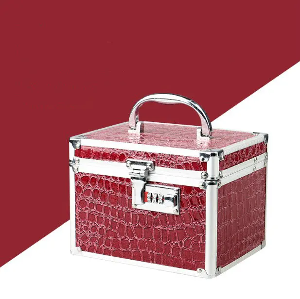 Customized Aluminum Beautiful Mirror Lady Cosmetic Case /Box